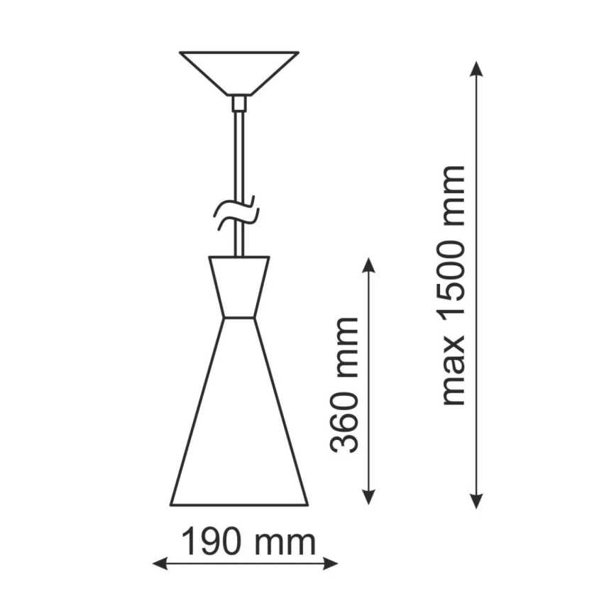 Lampadario MODERN 1C 1xE27/20W/230V