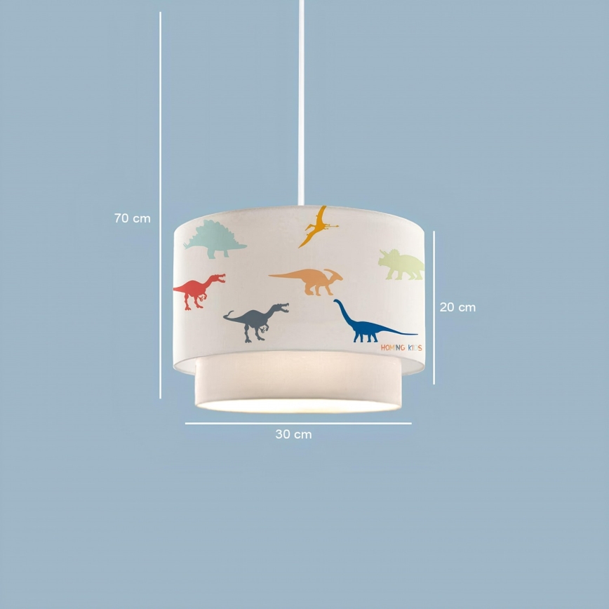 Lampadario per bambini CANDY 1xE27/40W/230V bianco/multicolore