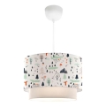 Lampadario per bambini CANDY 1xE27/40W/230V bianco/multicolore