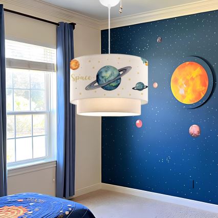 Lampadario per bambini CANDY 1xE27/40W/230V bianco/multicolore