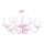 Lampadario per bambini LAURA 5xE14/60W/230V rosa chiaro