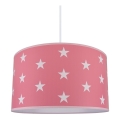Lampadario per bambini STARS PINK 1xE27/60W/230V