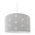 Lampadario per bambini STELLE grigio 1xE27/60W/230V