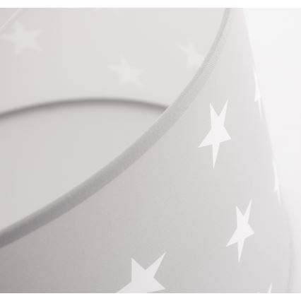 Lampadario per bambini STELLE grigio 1xE27/60W/230V