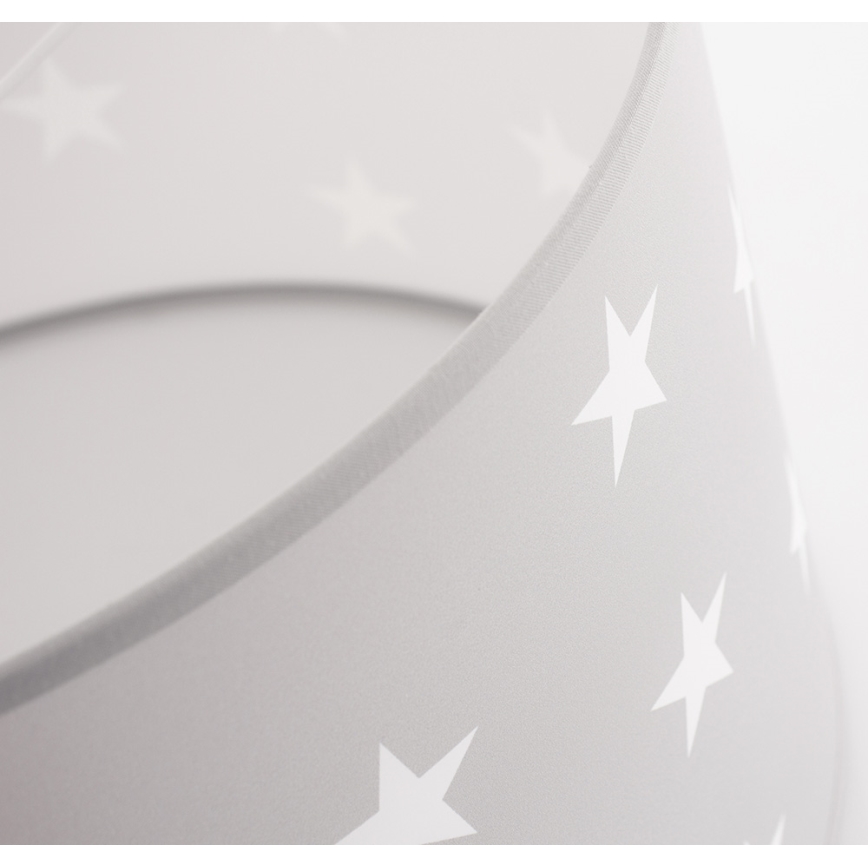 Lampadario per bambini STELLE grigio 1xE27/60W/230V