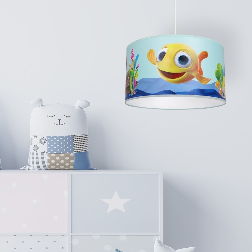 Lampadario per bambini su corda FISH 1xE27/60W/230V