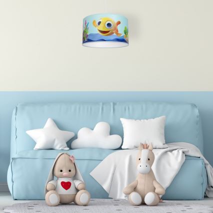 Lampadario per bambini su corda FISH 1xE27/60W/230V