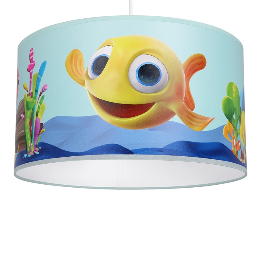 Lampadario per bambini su corda FISH 1xE27/60W/230V