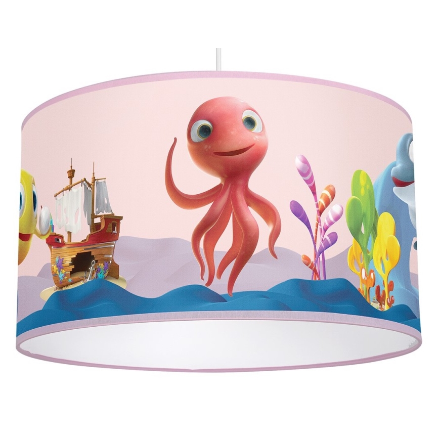 Lampadario per bambini su corda OCTOPUS 1xE27/60W/230V