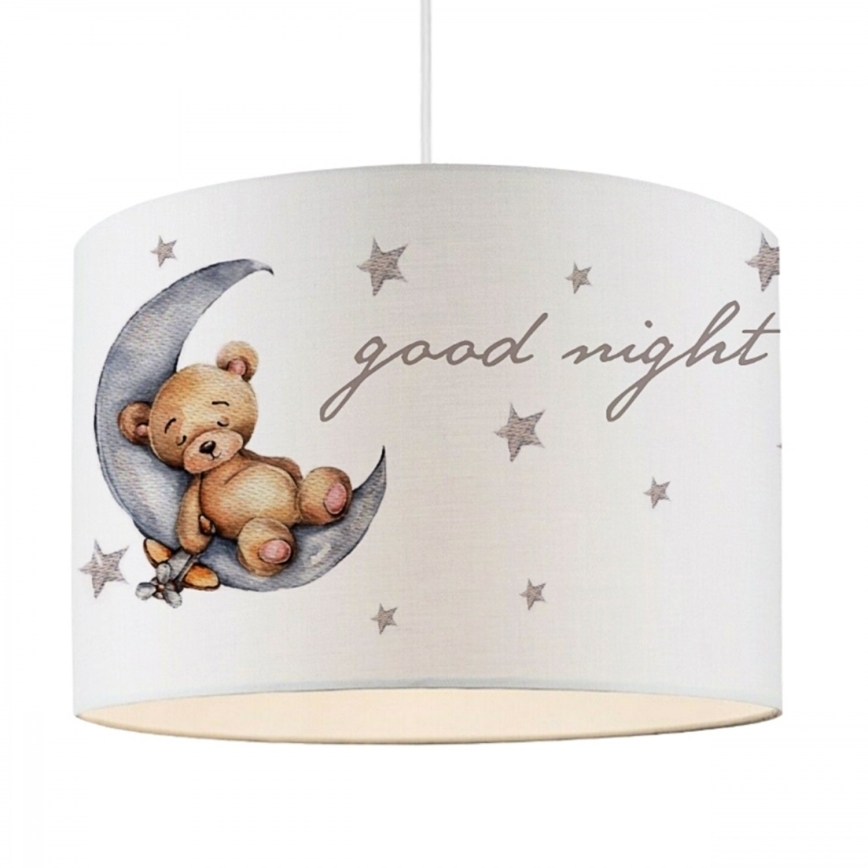 Lampadario per cameretta CANDY 1xE27/40W/230V bianco/marrone