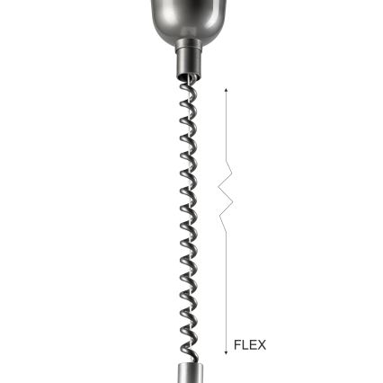 Lampadario regolabile CHIARA 1xE27/60W/230V argento/marrone/faggio