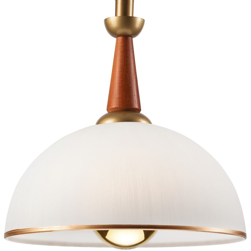 Lampadario regolabile CHIARA 1xE27/60W/230V marrone scuro/faggio