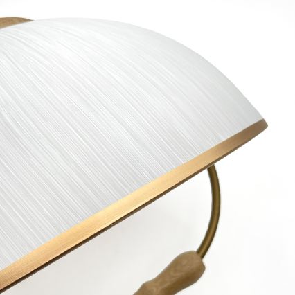 Lampadario regolabile RAMONA 1xE27/60W/230V marrone/bianco/rovere