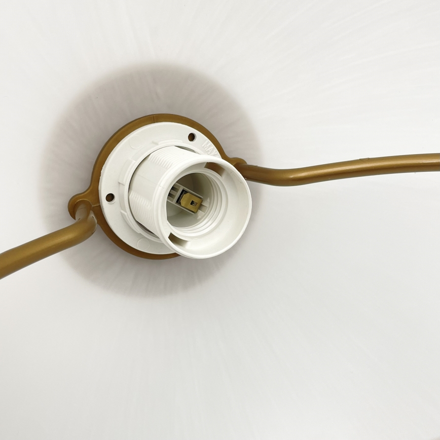 Lampadario regolabile RAMONA 1xE27/60W/230V marrone/bianco/rovere
