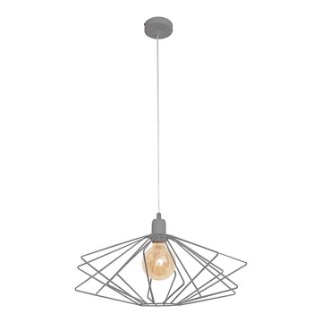 Lampadario SATURN 1xE27/15W/230V grigio