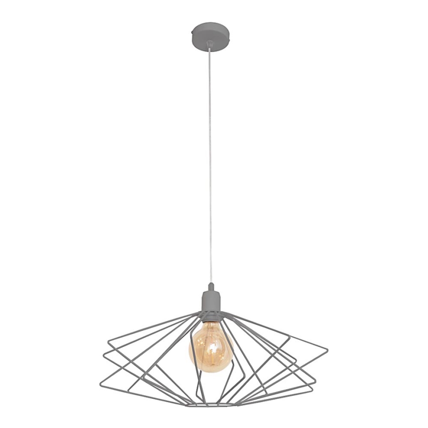 Lampadario SATURN 1xE27/15W/230V grigio