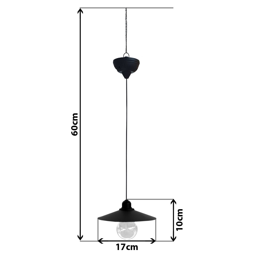 Lampadario solare LED su filo DINA 1,2V IP44