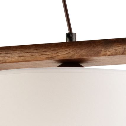 Lampadario sospeso a cavo AIDA 2xE27/60W/230V, Ø 35 cm, rovere/noce