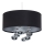 Lampadario sospeso con cavo BUBBLE 1xE27/60W/230V, Ø 50 cm, nero