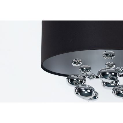 Lampadario sospeso con cavo BUBBLE 1xE27/60W/230V, Ø 50 cm, nero