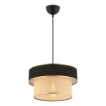 Lampadario sospeso con cavo ERO 1xE27/60W/230V nero/beige