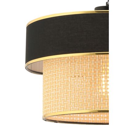 Lampadario sospeso con cavo ERO 1xE27/60W/230V nero/beige