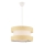 Lampadario sospeso con cavo HALO 1xE27/60W/230V crema/beige