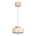 Lampadario sospeso con cavo IGNIA 1xE27/60W/230V beige/oro