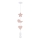 Lampadario sospeso per bambini con cavo TRIO 1xE27/20W/230V rosa/bianco