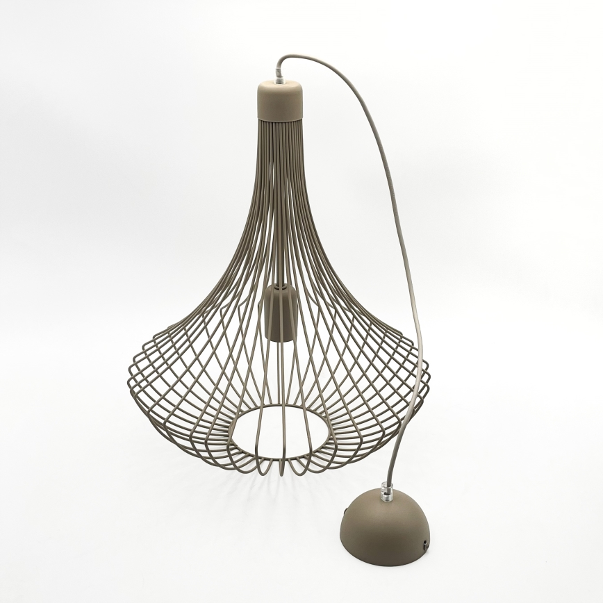 Lampadario sospeso su cavo BALERINA 1xE27/15W/230V beige