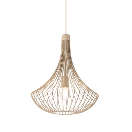 Lampadario sospeso su cavo BALERINA 1xE27/15W/230V beige