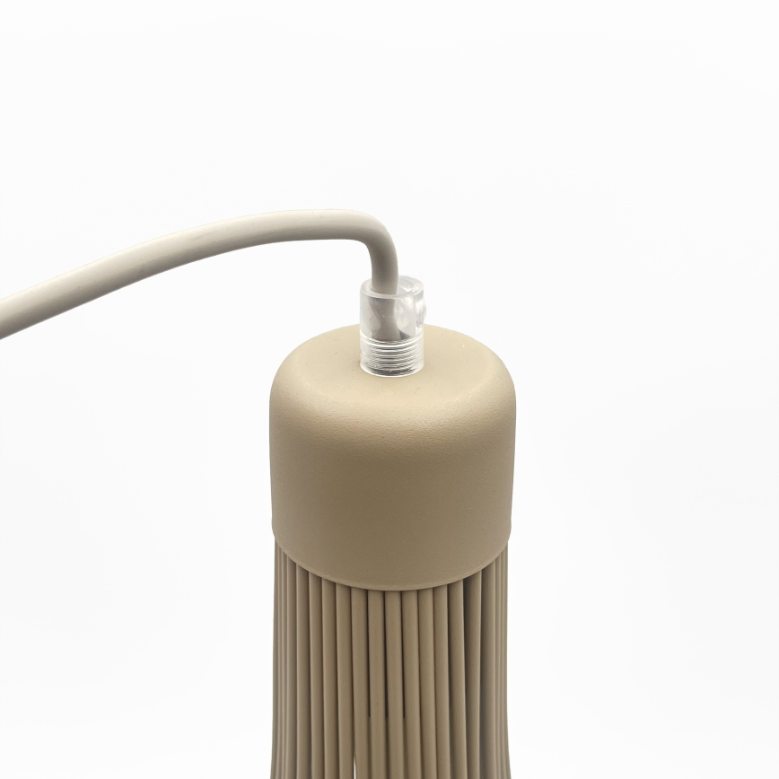 Lampadario sospeso su cavo BALERINA 1xE27/15W/230V beige