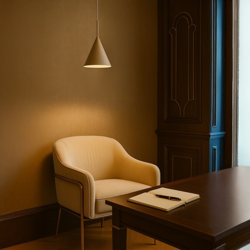 Lampadario sospeso su cavo CAPITAL 1xGX53/15W/230V Ø 17 cm beige
