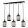 Lampadario sospeso su cavo CRYSTALLINE 5xE27/40W/230V nero