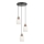 Lampadario sospeso su cavo HILDA 3xE14/40W/230V nero/marrone