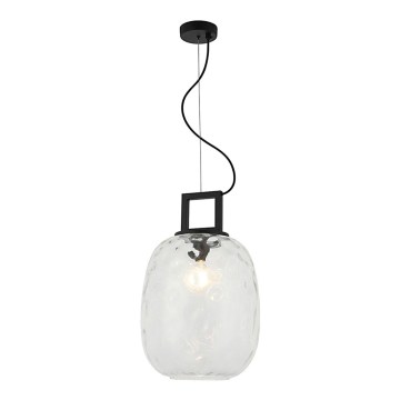 Lampadario sospeso su cavo LUCY 1xE27/40W/230V nero