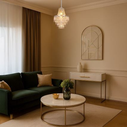 Lampadario su asta GEMMA 1xE27/60W/230V diam. 23 cm