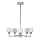 Lampadario su asta TOGO 5xG9/40W/230V cromo satinato/bianco