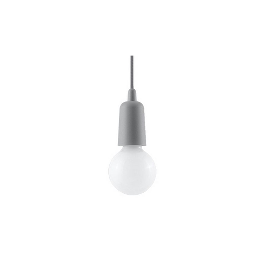 Lampadario su catena DIEGO 1xE27/60W/230V grigio