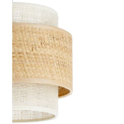 Lampadario su cavo BOHO 3xE27/60W/230V iuta/crema