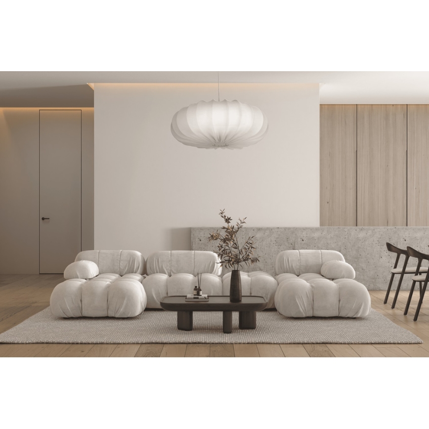 Lampadario su cavo CAFEE 1xE27/40W/230V Ø 66 cm bianco