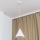 Lampadario su cavo ETNA II 1xE27/15W/230V pr. 25 cm bianco