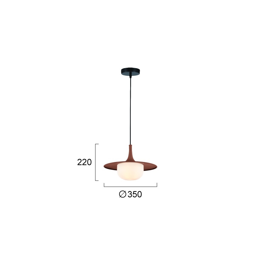 Lampadario su cavo FRED 1xG9/10W/230V marrone