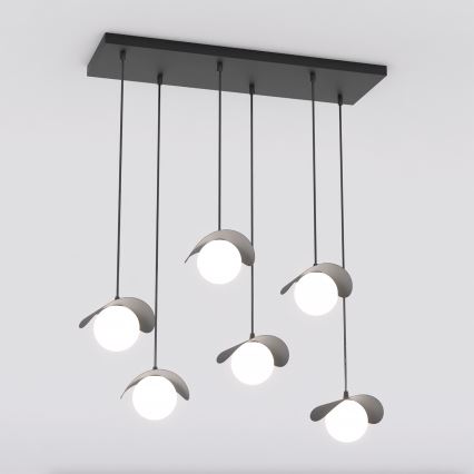 Lampadario su cavo RITUAL 6xG9/8W/230V nero