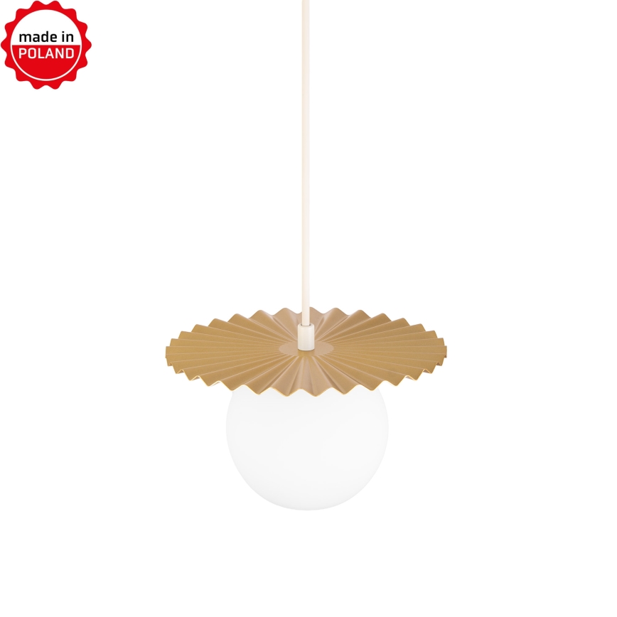 Lampadario su cavo SUNPLISS 1xG9/10W/230V Ø 20 cm oro/crema