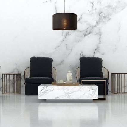 Lampadario su corda ALBA 1xE27/15W/230V d. 45 cm nero