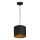 Lampadario su corda   ARDEN 1xE27/60W/230Vdiametro 18 cm nero/oro