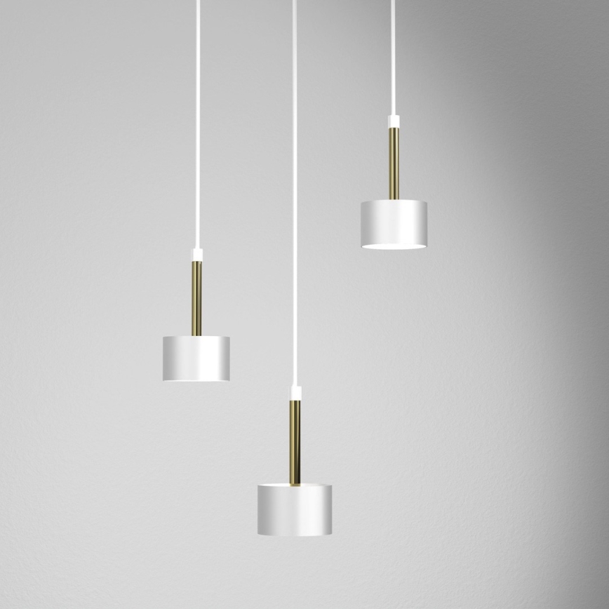 Lampadario su corda ARENA 3xGX53/11W/230V bianco/oro