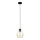Lampadario su corda BERGEN 1xE27/60W/230V nero/dorato