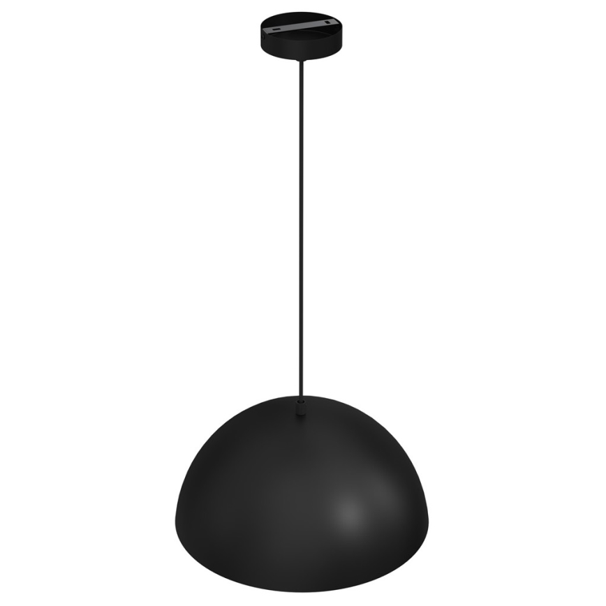 Lampadario su corda BETA 1xE27/60W/230V d. 35 cm nero